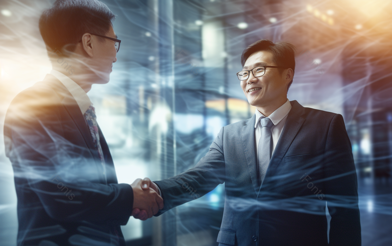 两个年轻人握手金融贸易商务房产科技领导业务员公司企业建筑合作背景,高清,摄影图,摄影图片,图片大全,摄影图免费下载